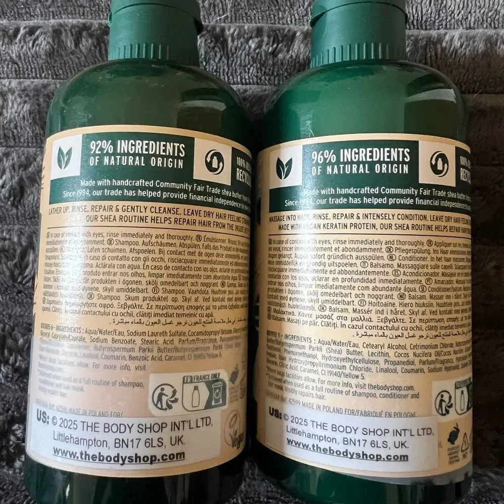 The Body Shop Shea Intense Repair Shampoo & Conditioner Set